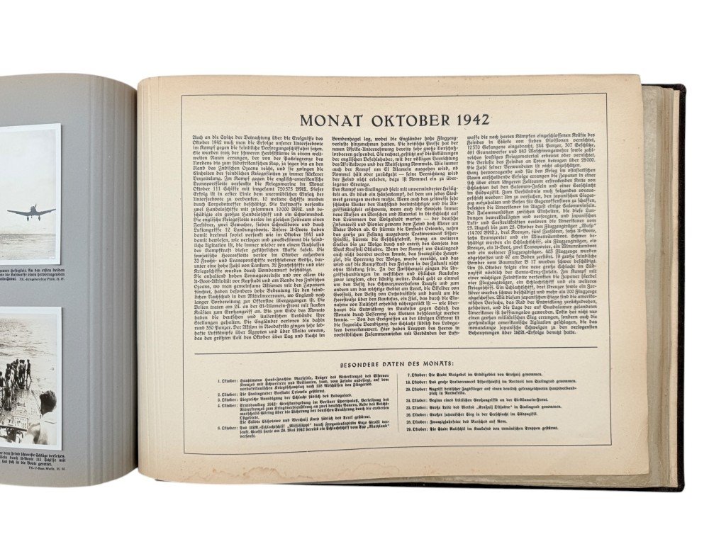 Original WWII German large album 'Grossdeutschland im Weltgeschehen' 1942 — image 25