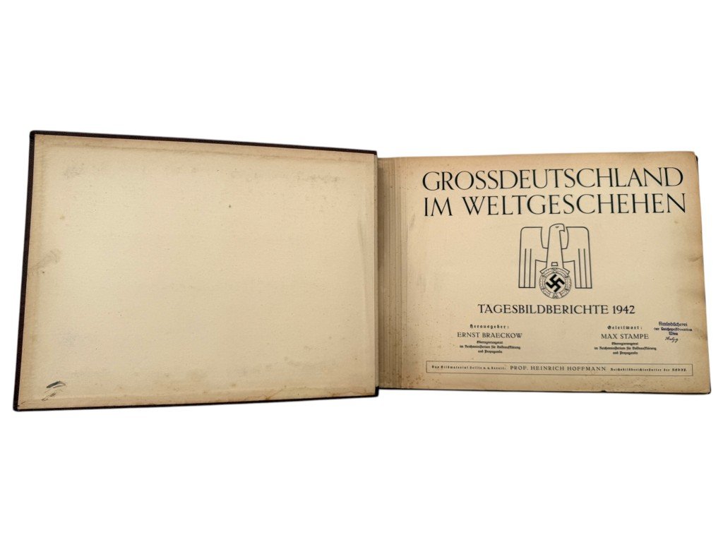 Original WWII German large album 'Grossdeutschland im Weltgeschehen' 1942 — image 3