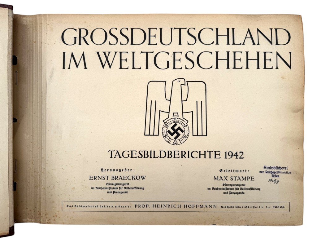 Original WWII German large album 'Grossdeutschland im Weltgeschehen' 1942 — image 4