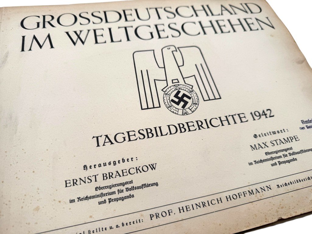 Original WWII German large album 'Grossdeutschland im Weltgeschehen' 1942 — image 6