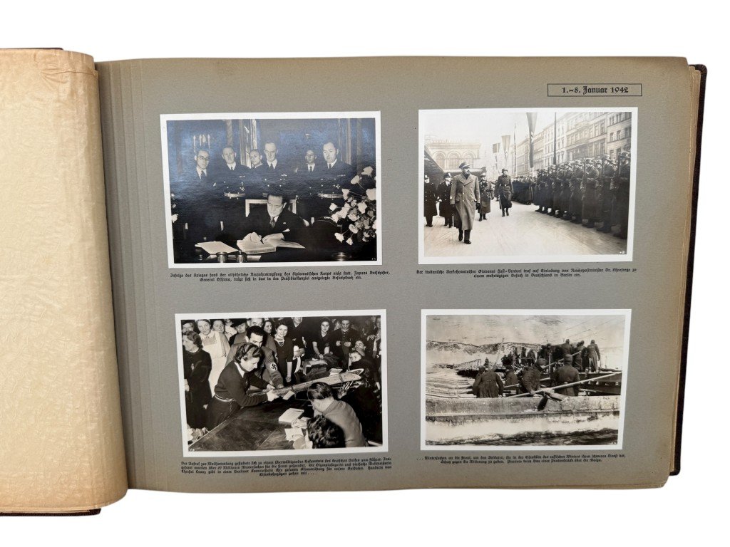 Original WWII German large album 'Grossdeutschland im Weltgeschehen' 1942 — image 9