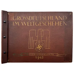 Original WWII German large album 'Grossdeutschland im Weltgeschehen' 1942