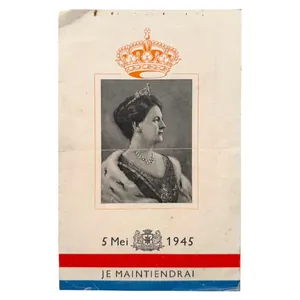 Original WWII Dutch liberation flyer Alphen aan den Rijn