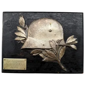 Original WWII German Marine Artillerie Abteilung plaque