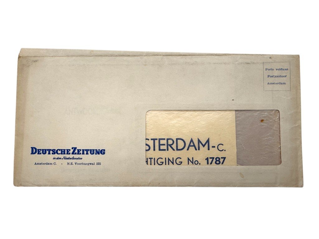 Original WWII Deutsche Zeitung in der Niederlanden flyer with envelope — image 4