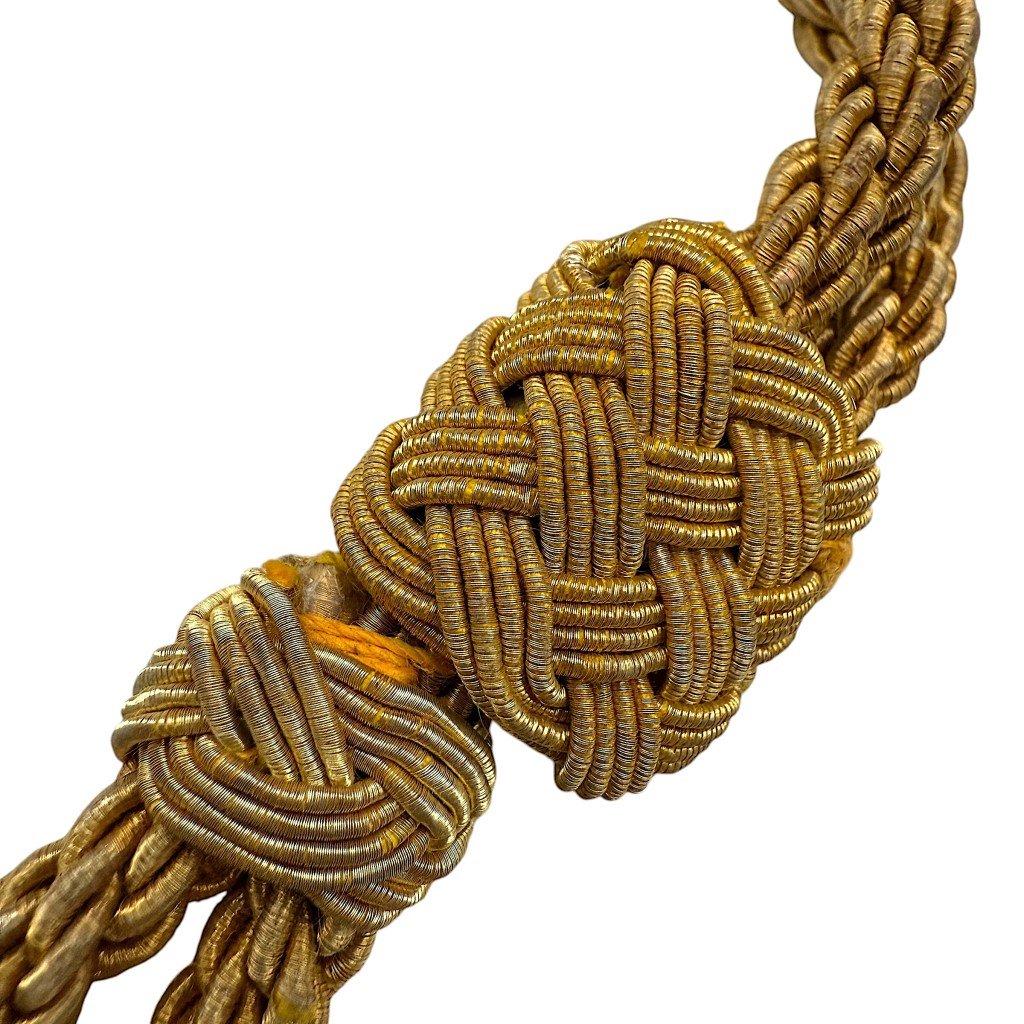 Original WWII German WH Generals visor cap cord — image 2