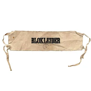 Original WWII Dutch Luchtbeschermingsdienst Blokleider armband Voorburg