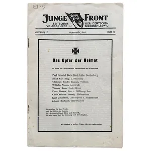 Original WWII German Junge Front – Zeitschrift der deutschen Volksgruppe …