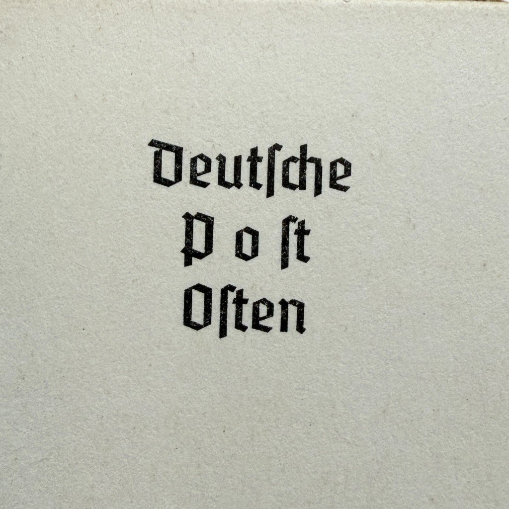 Original WWII German postcard with DRK charity stamp – Warsaw 1940 — image 3