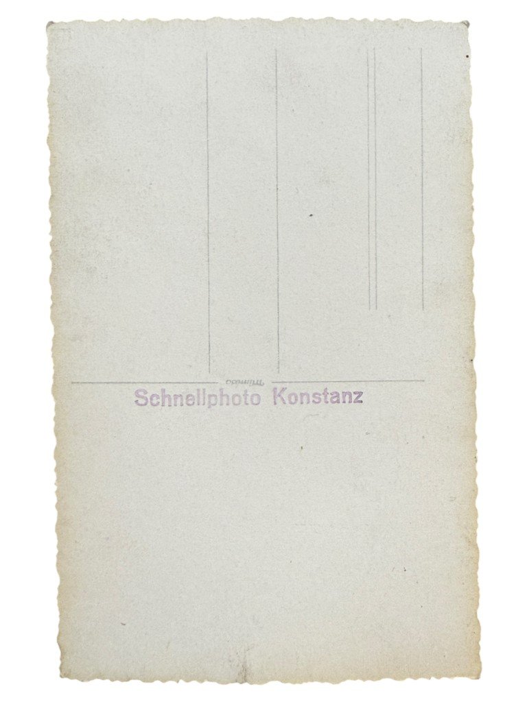 Original WWII German DRK portrait photo with collar tab — image 3