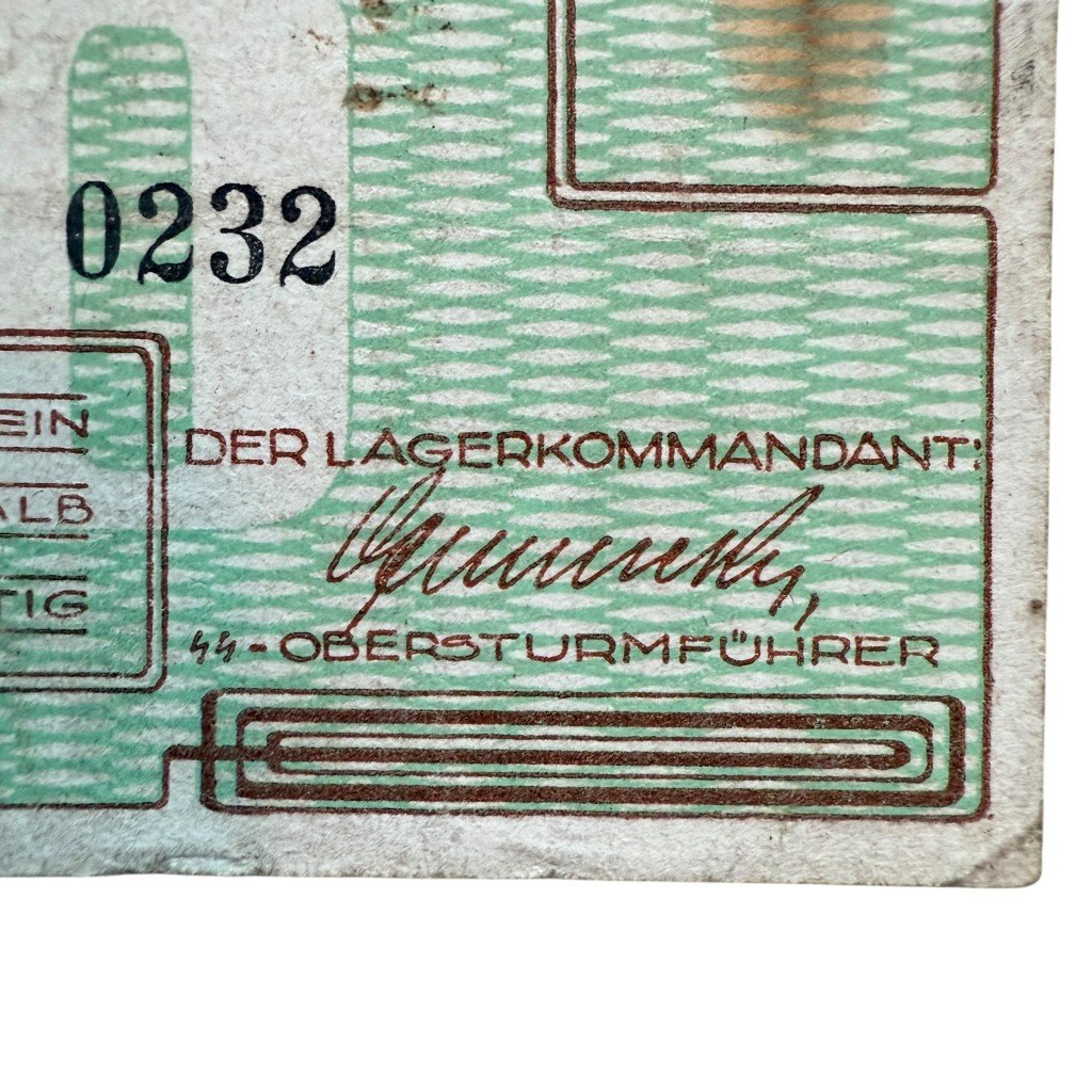 Original WWII Dutch 'Durchgangslager' Westerbork banknote — image 3