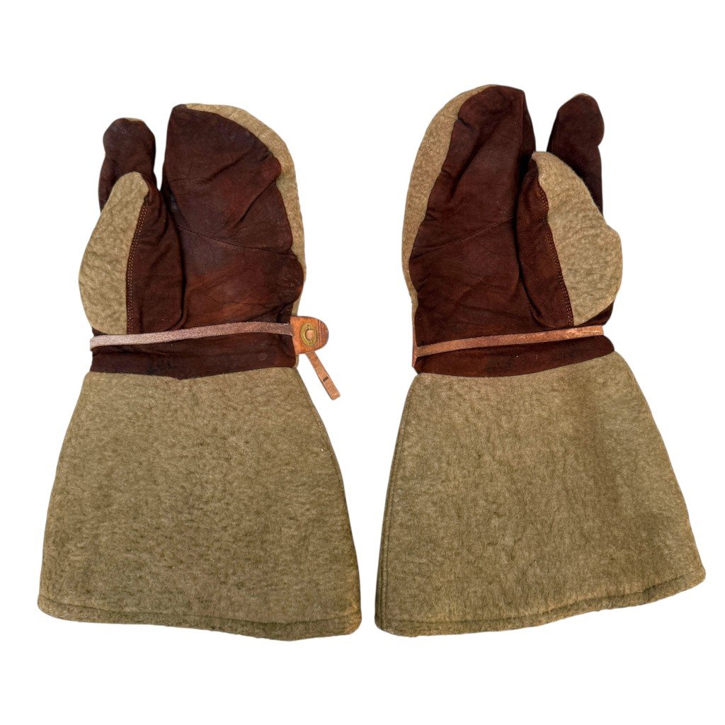 Original WWII Japanese imperial army winter gloves