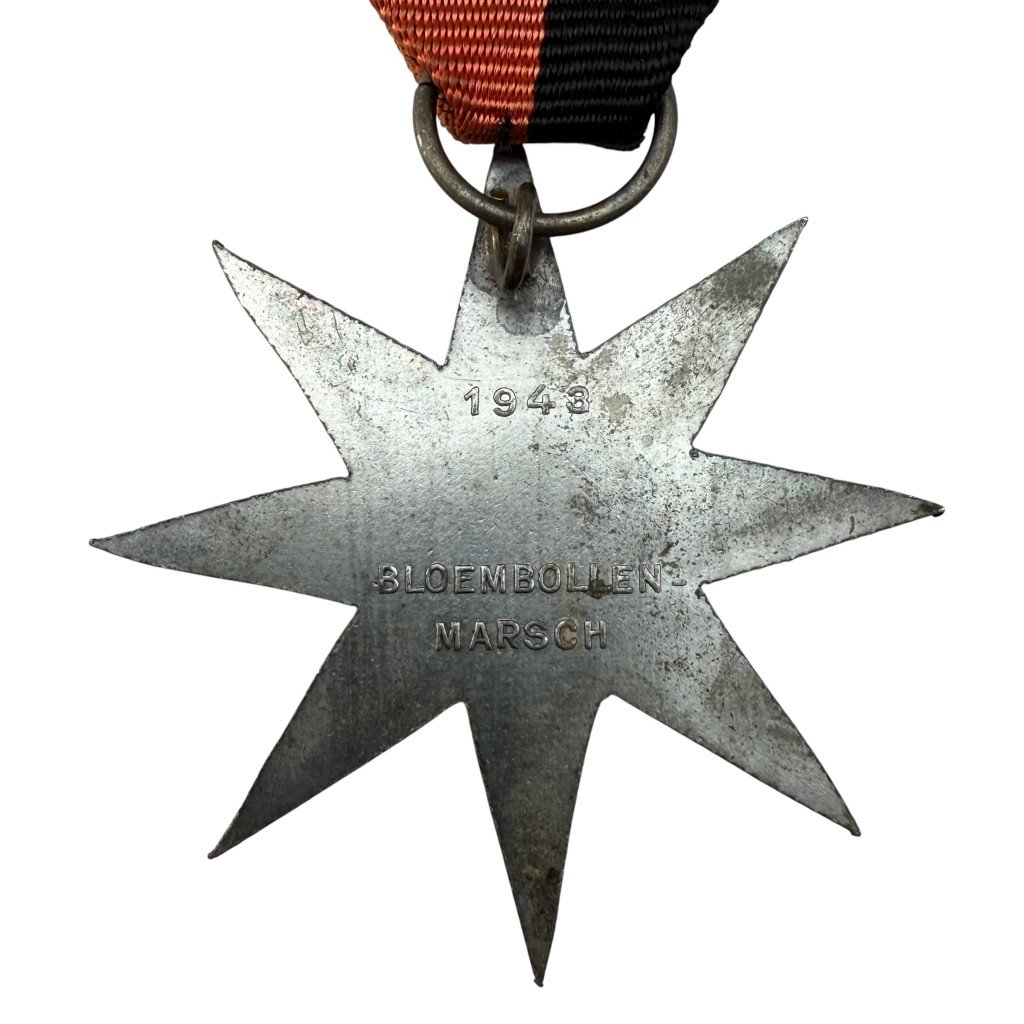 Original WWII Dutch NSB W.A. bloembollenmarsch 1943 medal — image 3