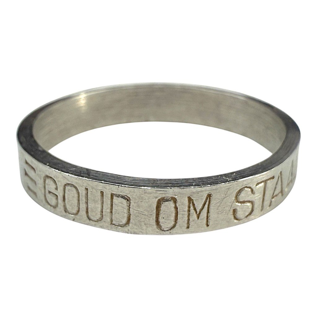 Original WWII Dutch NSB 'Goud om Yzer' ring — image 2