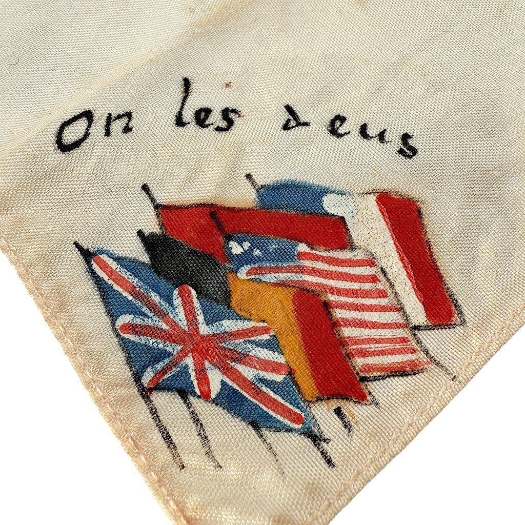 Original WWII French/Belgian liberation handkerchief — image 2