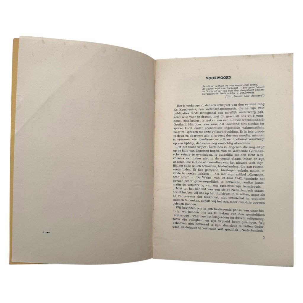 Original WWII Dutch collaboration brochure Oostland als Lotsbestemming – Pieter Emiel Keuchenius — image 3