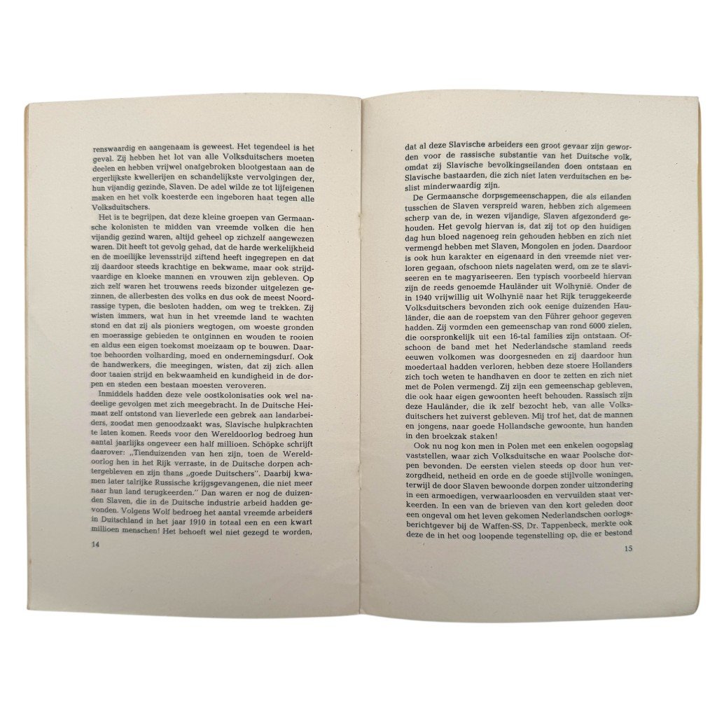 Original WWII Dutch collaboration brochure Oostland als Lotsbestemming – Pieter Emiel Keuchenius — image 5