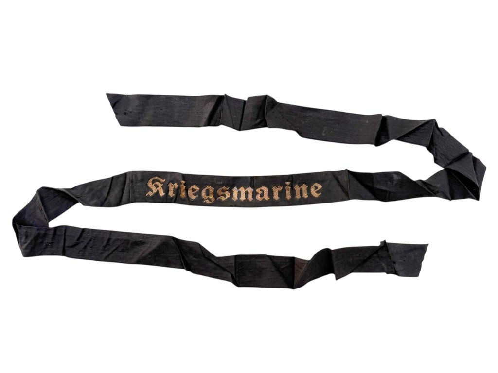 Original WWII German Kriegsmarine cap tally — image 2