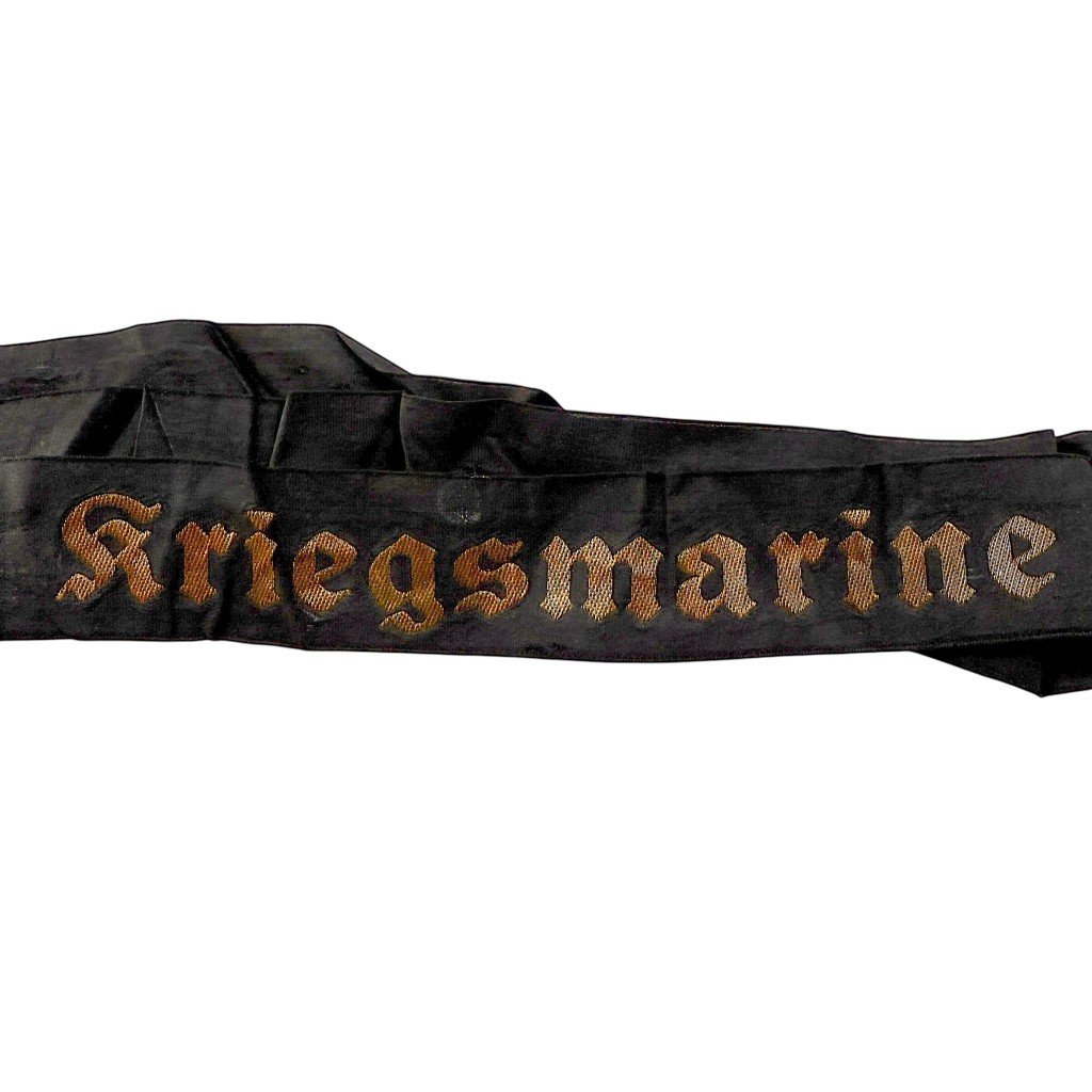 Original WWII German Kriegsmarine cap tally — image 3