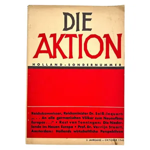 Original WWII German brochure 'Die Aktion – Holland – Sondernummer'