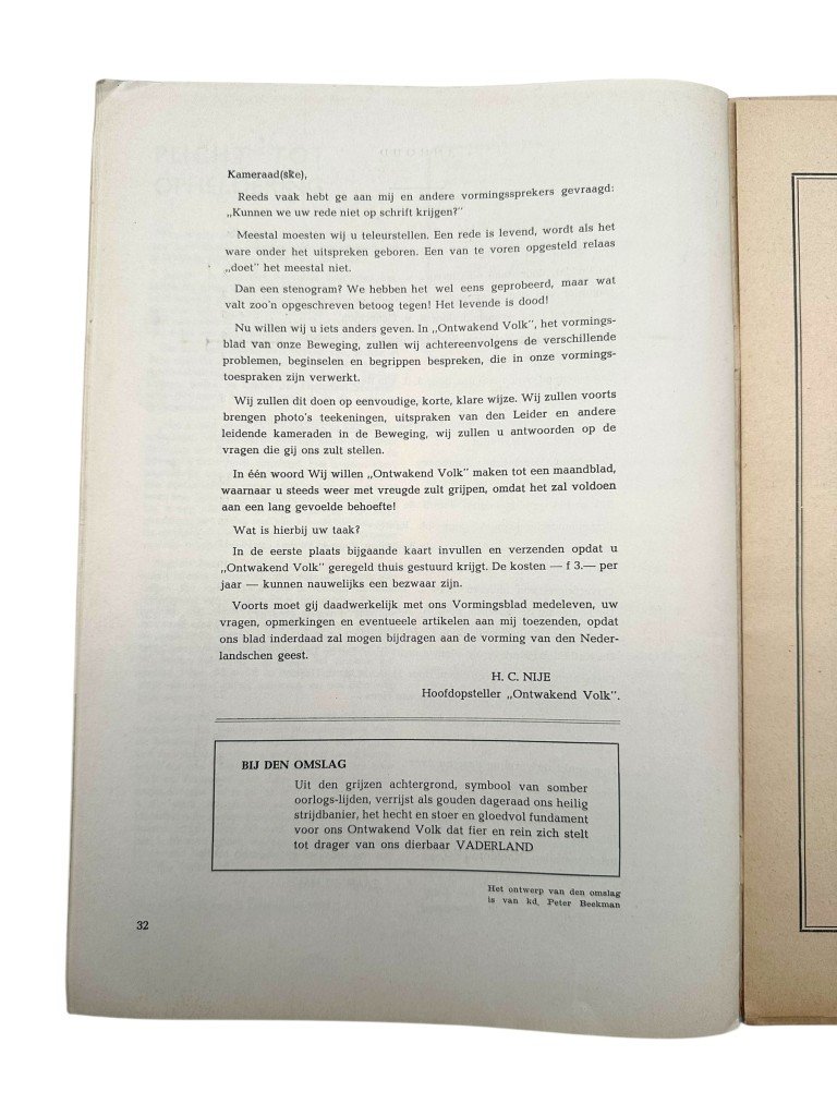 Original WWII Dutch NSB magazine 'Ontwakend Volk' 1941 — image 12