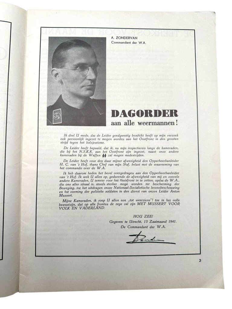 Original WWII Dutch NSB magazine 'Ontwakend Volk' 1941 — image 4
