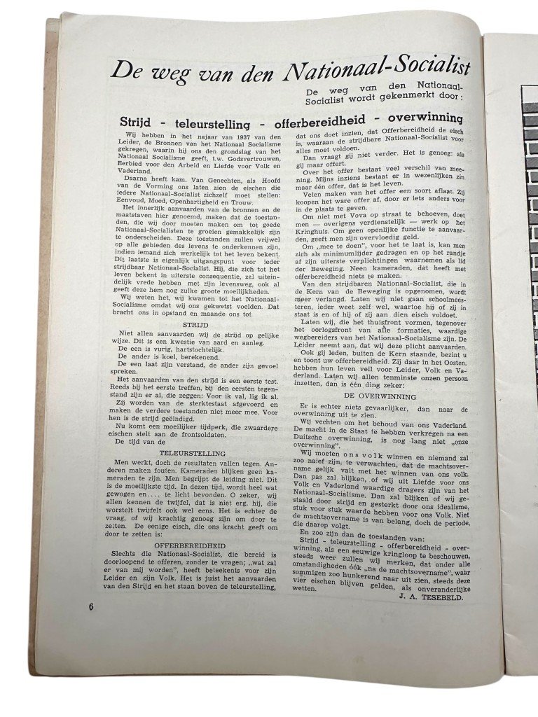 Original WWII Dutch NSB magazine 'Ontwakend Volk' 1941 — image 6