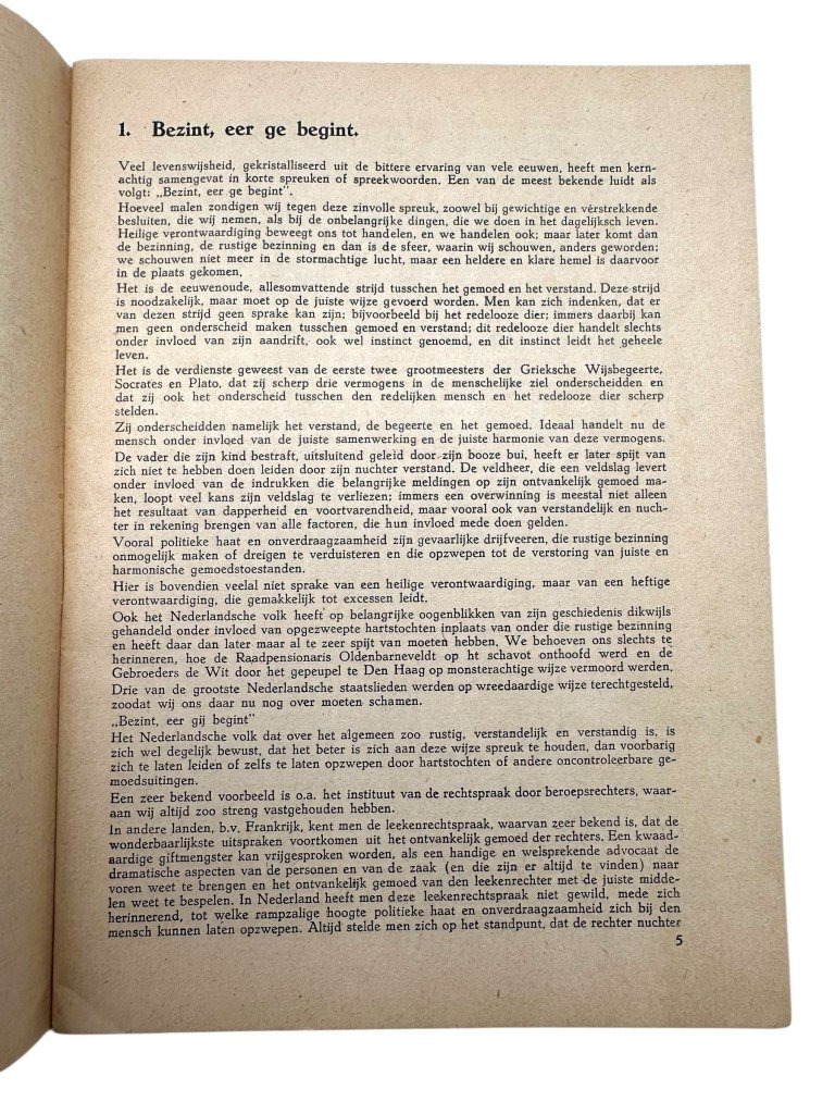 Original 1945 Dutch brochure Heftige verontwaardiging en rustige bezinning – Arnold Meyer — image 5