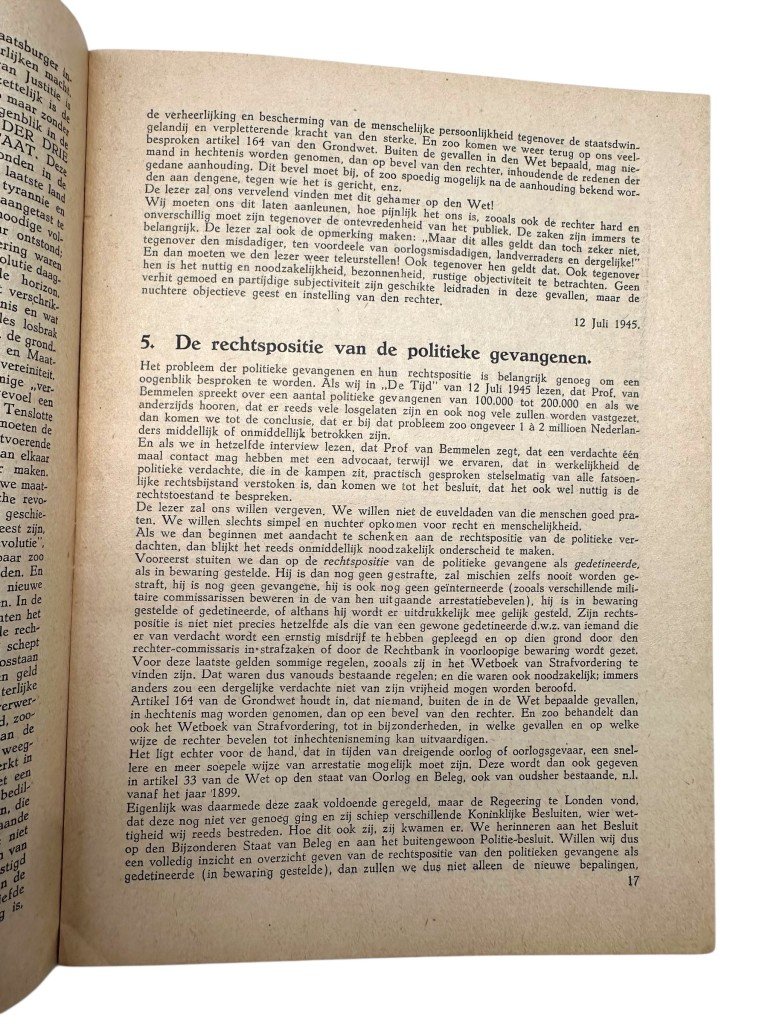 Original 1945 Dutch brochure Heftige verontwaardiging en rustige bezinning – Arnold Meyer — image 7