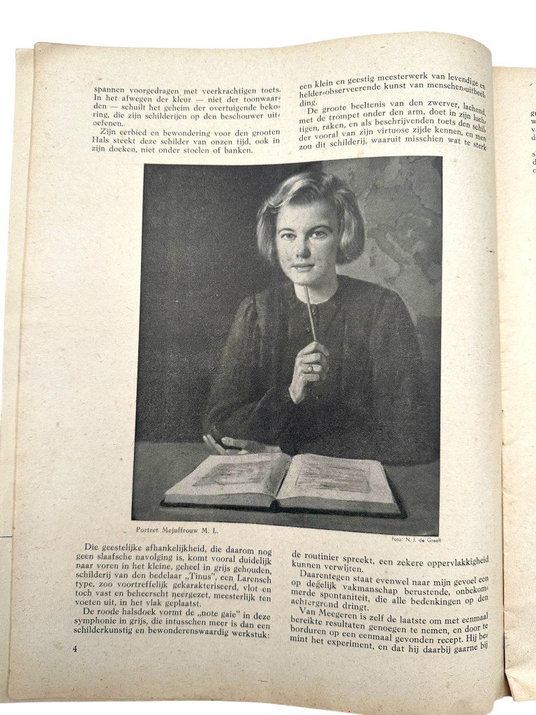 Original WWII Dutch collaboration magazine Maandblad der Nederlandsch-Duitsche Kultuurgemeenschap (december 1943) — image 5