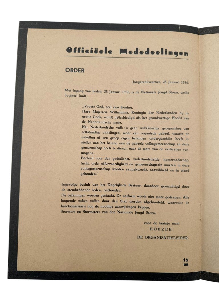 Original 1936 Dutch Nationale Jeugdstorm 'De Stormmeeuw' magazine — image 7