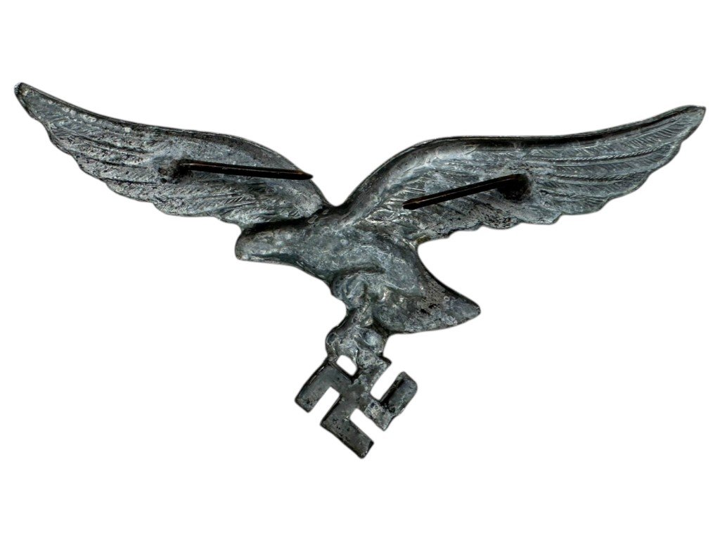 Original WWII German Luftwaffe visor cap eagle — image 2