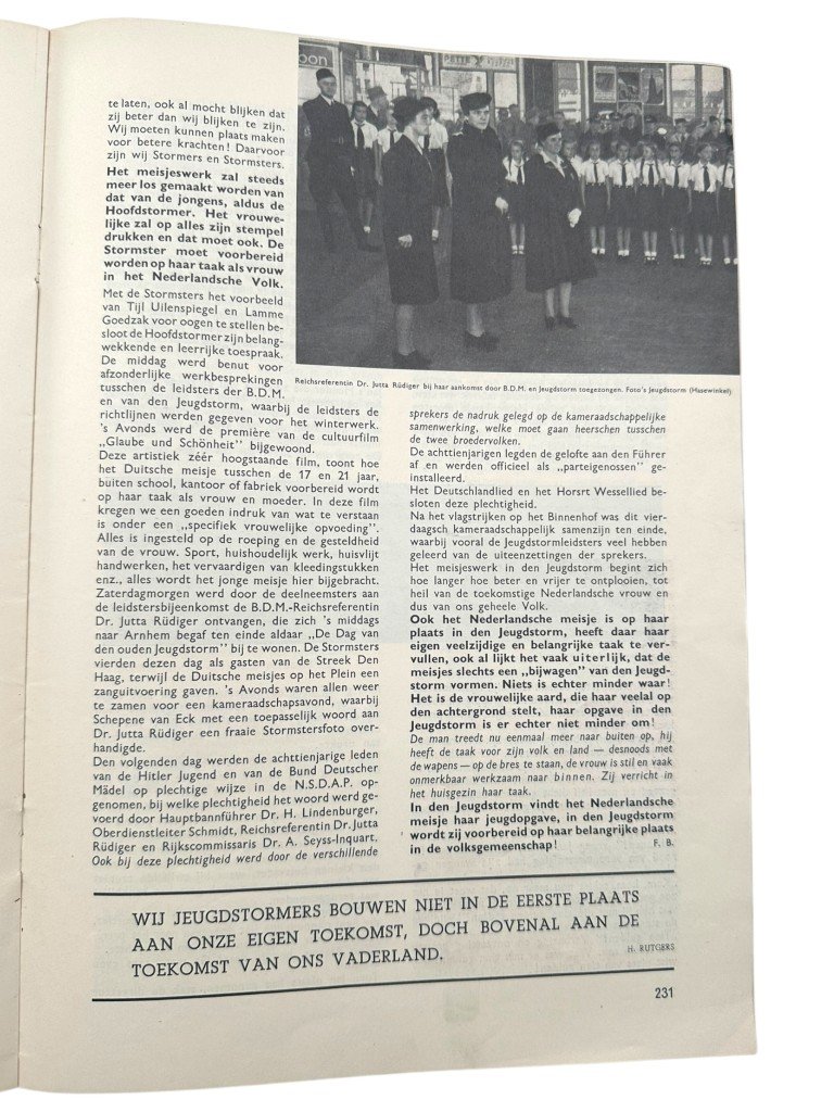 Original WWII Dutch Nationale Jeugdstorm 'De Stormmeeuw' magazine — image 14