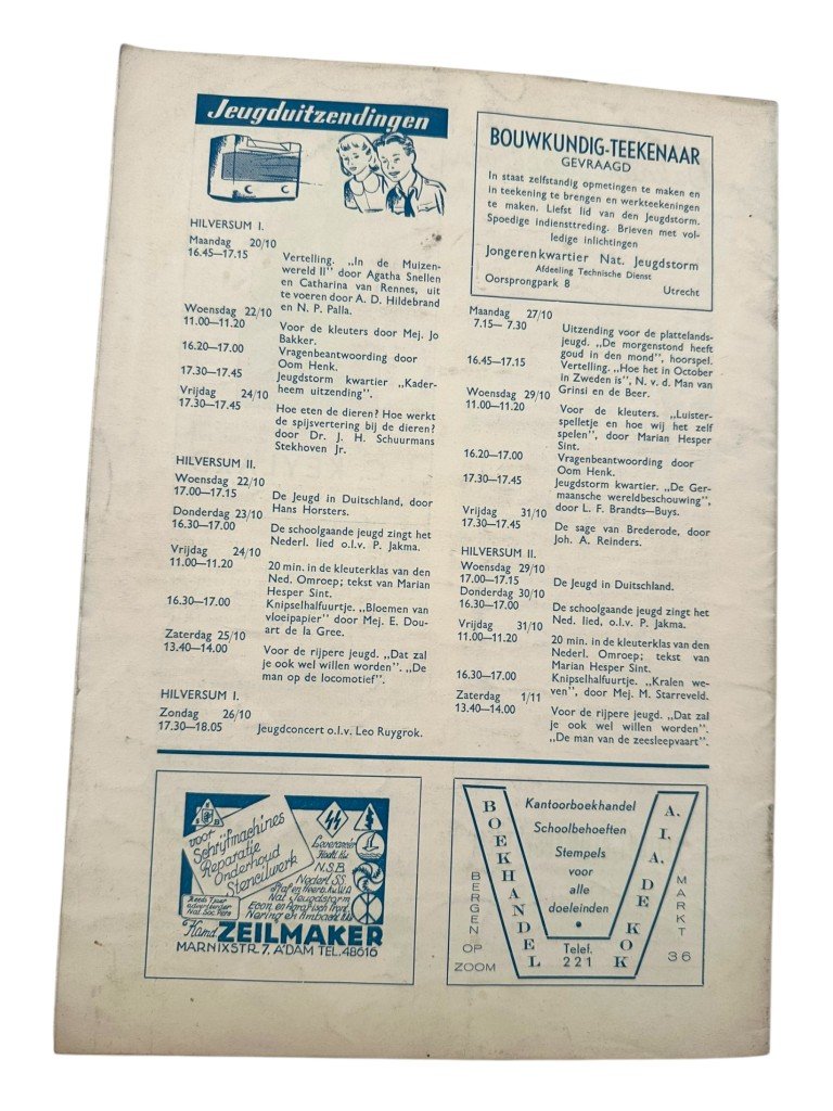 Original WWII Dutch Nationale Jeugdstorm 'De Stormmeeuw' magazine — image 22