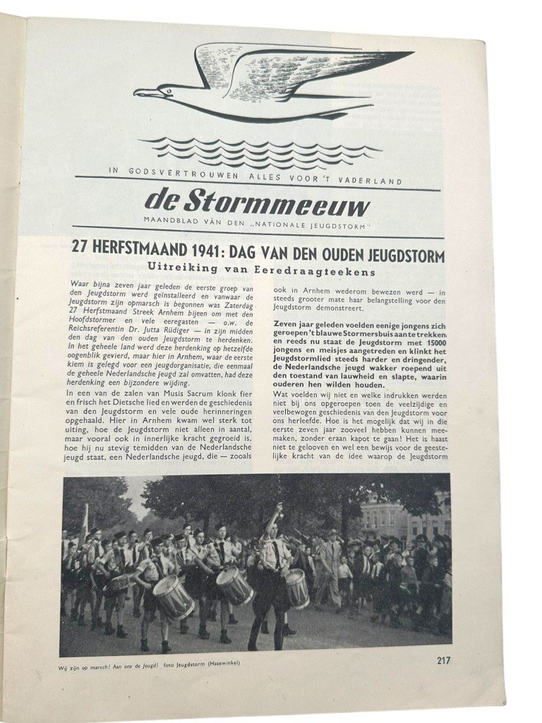 Original WWII Dutch Nationale Jeugdstorm 'De Stormmeeuw' magazine — image 3