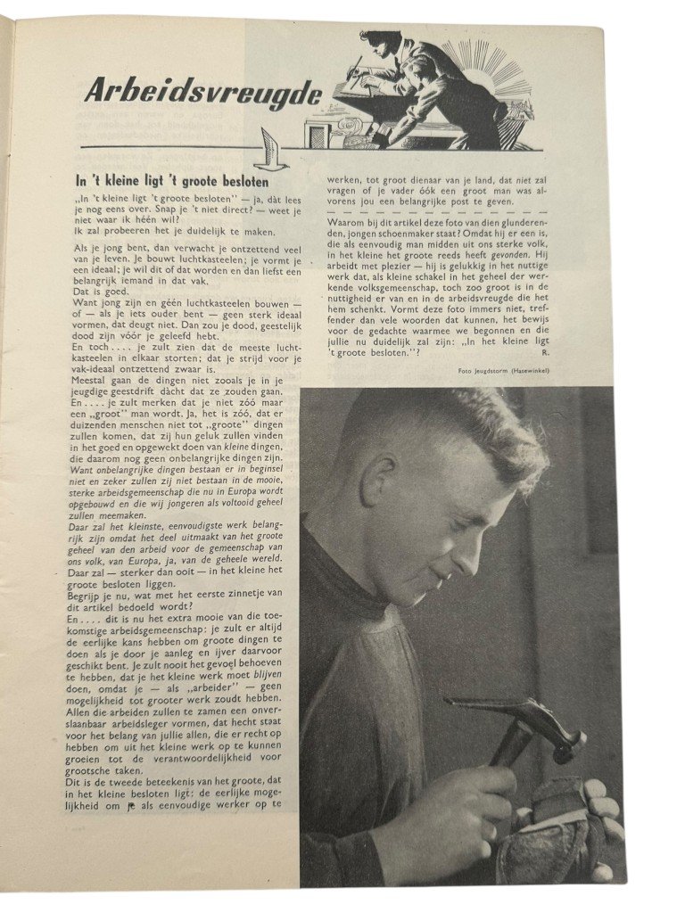 Original WWII Dutch Nationale Jeugdstorm 'De Stormmeeuw' magazine — image 13