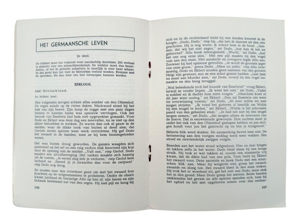 Original WWII Dutch Nationale Jeugdstorm service regulation booklet — image 6