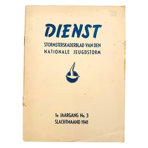 Original WWII Dutch Nationale Jeugdstorm service regulation booklet