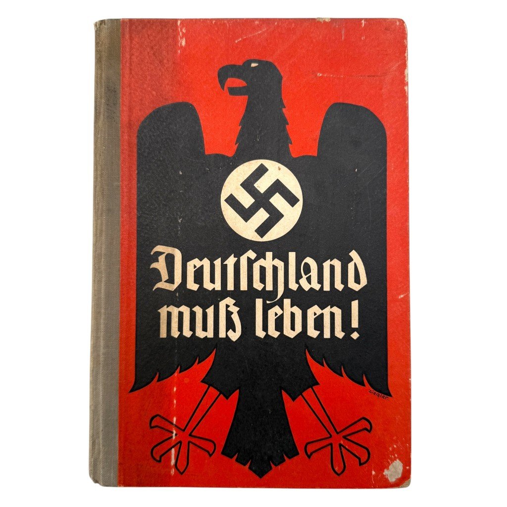 Original WWII German propaganda book 'Deutschland muß leben!' Hitlerjugend Bann 935 in Den Haag