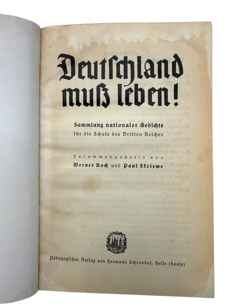 Original WWII German propaganda book 'Deutschland muß leben!' Hitlerjugend Bann 935 in Den Haag — image 4