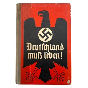 Original WWII German propaganda book 'Deutschland muß leben!' Hitlerjugend Bann …