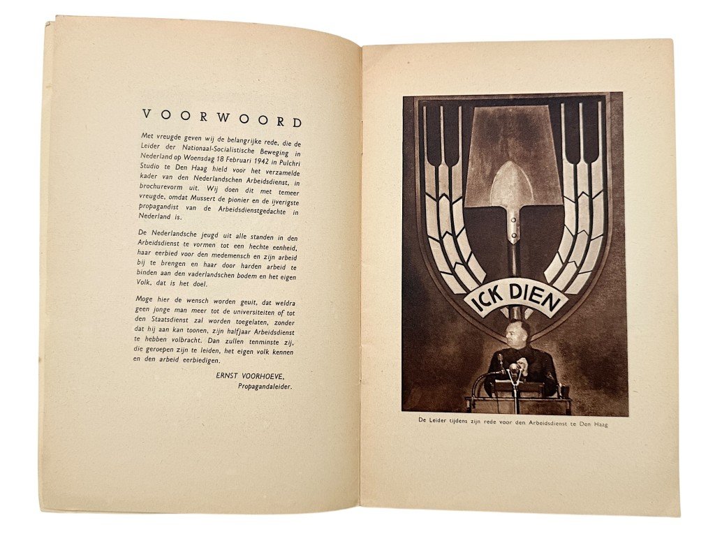 Original WWII Dutch Nederlandsche Arbeidsdienst brochure — image 3