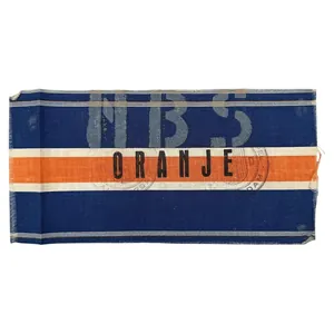 Original WWII Dutch Binnenlandse Strijdkrachten 'Oranje' armband for the city …