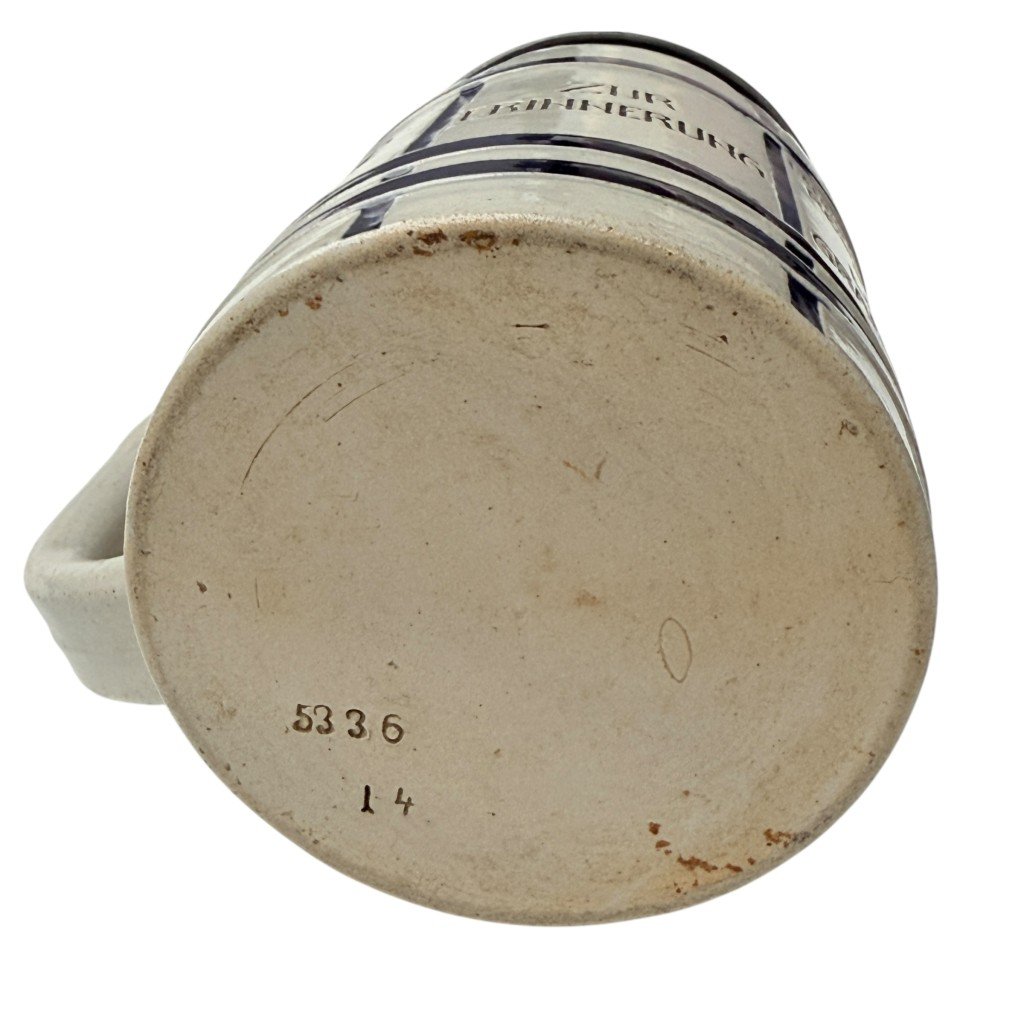 Original WW1 German Landsturm Infanterie Ersatz Bataillon III B.19. Regensburg beer mug — image 5