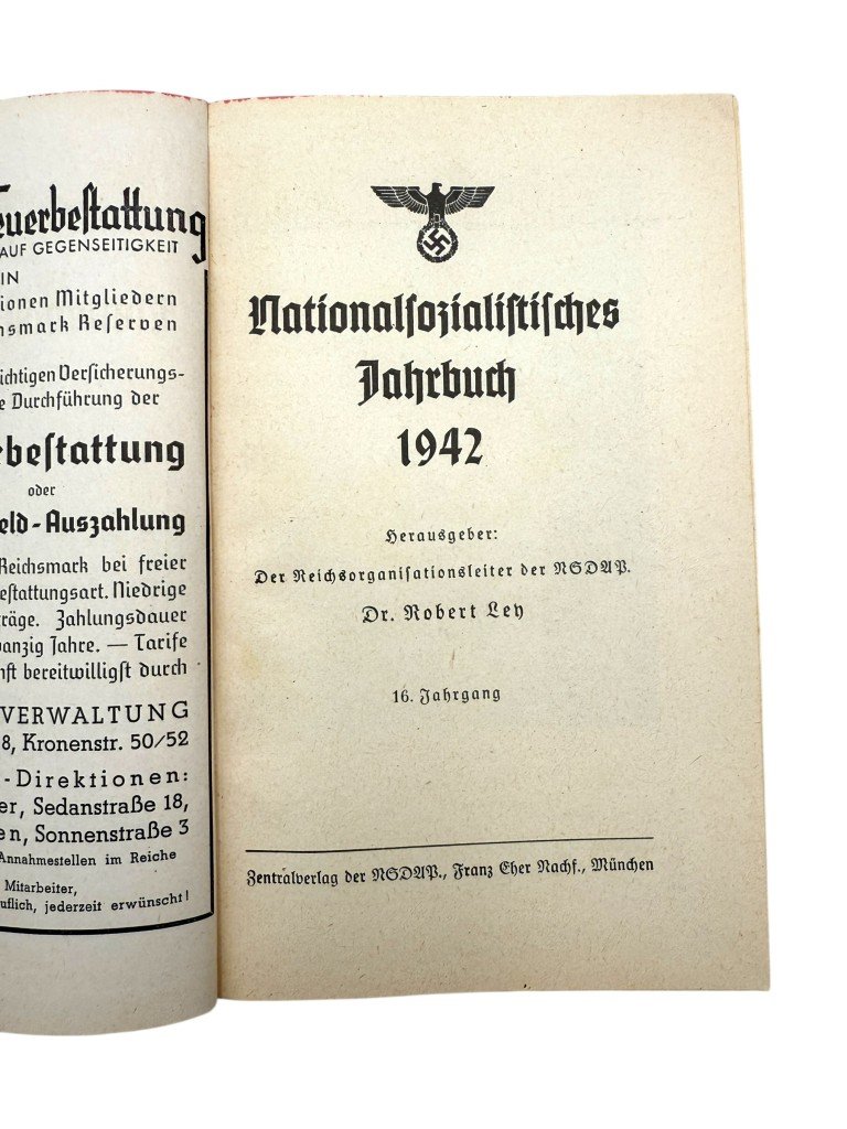 Original WWII German NSDAP Nationalsozialistisches Jahrbuch 1942 — image 2