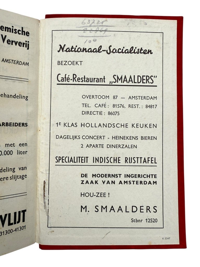 Original WWII Dutch NSB National-Socialist Yearbook 1942 — image 11