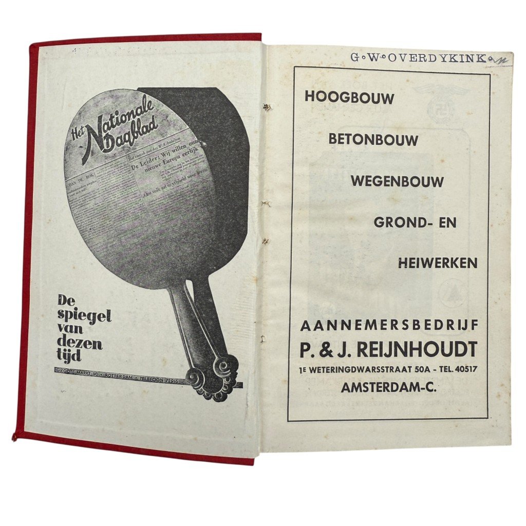 Original WWII Dutch NSB National-Socialist Yearbook 1942 — image 2