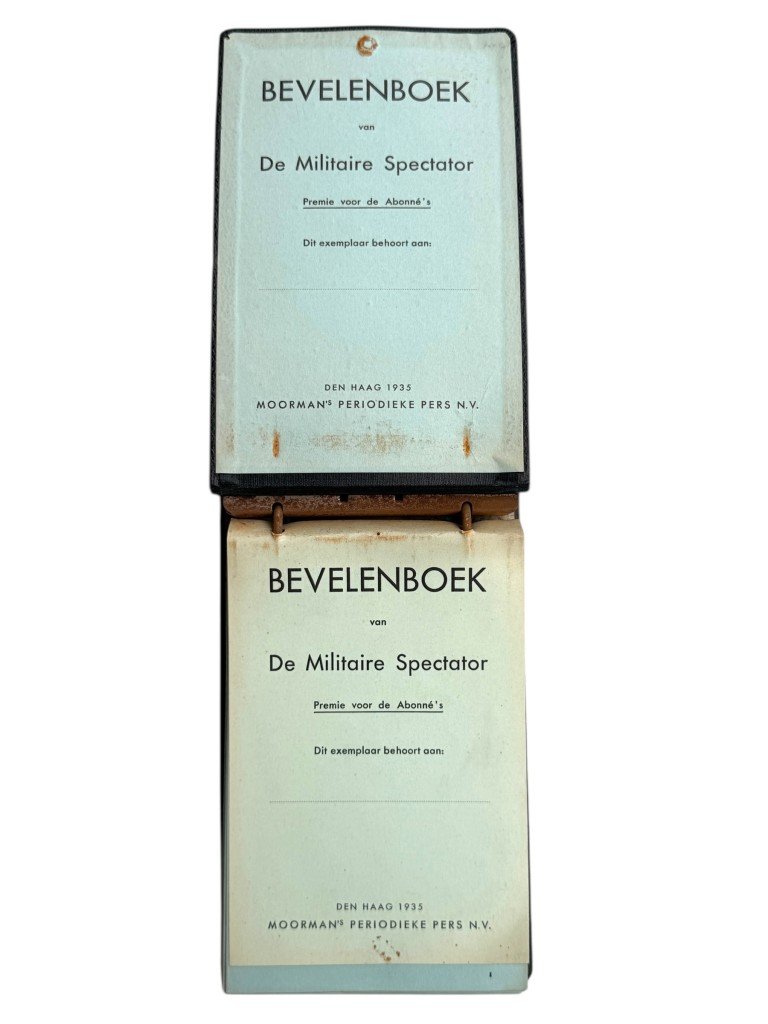Original 1935 Dutch army 'Bevelenboek van De Militaire Spectator' — image 5