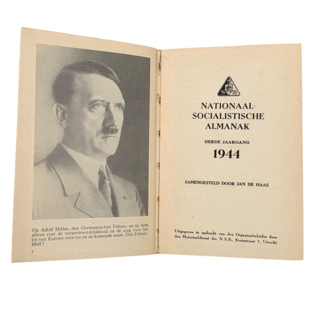 Original WWII Dutch NSB Nationaal-Socialistische Almanak 1944 — image 3