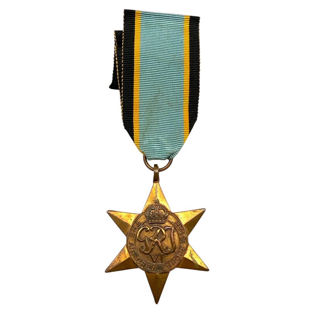 Original WWII British RAF Air Crew Europe star medal
